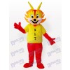 Costume de mascotte adulte homme dragon jaune
