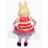 Lapin de Pâques costume de mascotte
