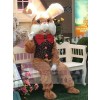 Lapin de Pâques costume de mascotte