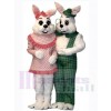 Lapin de Pâques costume de mascotte