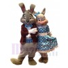 Lapin de Pâques costume de mascotte