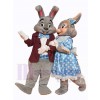 Lapin de Pâques costume de mascotte