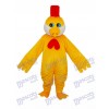 Petit Mascotte de Poulet Jaune Costume Adulte