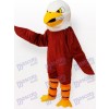 Costume drôle de mascotte adulte aigle marron