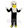 blanc Aigle avec Noir Manteau Mascotte Costume Adulte