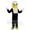 blanc Aigle avec Noir Manteau Mascotte Costume Adulte