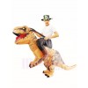 Tyrannosaure brun T-Rex Gonflable Porte moi Ride On Costume