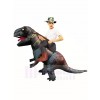 Tyrannosaure gris T-Rex Gonflable Porte moi Ride On Costume