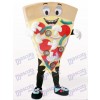 Costume de mascotte de pizza au fromage brun