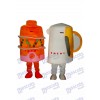 2 Coupes Mascotte Adulte Costume