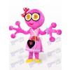 Costume de mascotte adulte rose grenouille grosse tête