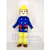 Réaliste Pompier Dans Bleu Sam Mascotte Costume Dessin animé	