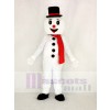 Mignonne Neige Homme avec Chapeau Mascotte Costume Dessin animé