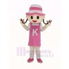 Rose Chapeau Fille Mascotte Costume Personnes