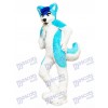 Bleu Rauque Chien Adulte Mascotte Costume Animal Dessin animé