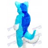 Bleu Rauque Chien Adulte Mascotte Costume Animal Dessin animé