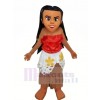 Moana avec Longue Cheveux Mascotte Les costumes Personnes