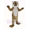 marron et blanc Bobcats Mascotte Costume Animal