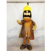 Costume de mascotte de Trojan Warrior avec une cape