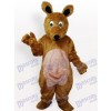 Costume de mascotte en peluche kangourou pour adulte