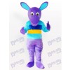 Costume de mascotte adulte kangourou pourpre