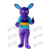 Costume de mascotte kangourou pourpre Animal