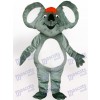 Koala avec costume de mascotte adulte cheveux orange