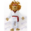 Costume de mascotte animal Lion heureux