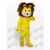 Costume de mascotte jaune lion animal