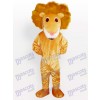 Costume de mascotte de lion de courbure de cheveux
