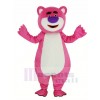 Jouet Récit Lotso Rose Ours avec Violet Nez Mascotte Costume Dessin animé