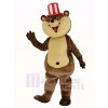 Énorme marron Teddy Ours Mascotte Costume