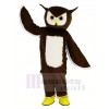 marron Hibou Mascotte Costume Animal