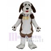 Mignon brun et blanc Chien Mascotte Costume Animal