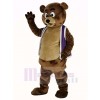 Bob Ours dans Violet Gilet Mascotte Costume Animal