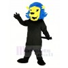 Féroce Bleu Lion Mascotte Costume Dessin animé