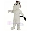 blanc Mustang Cheval Mascotte Costume