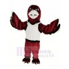 rouge Faucon de guerre Aigle avec blanc Gilet Mascotte Costume