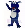 Content Bleu Dragon Mascotte Costume Animal