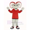 RAM avec rouge Manteau Mascotte Costume Animal