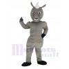 Pouvoir Muscles gris Cheval Mascotte Costume