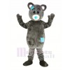 gris Teddy Ours Mascotte Costume Dessin animé Masculin