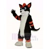 Orange et Noir Rauque Chien Fursuit Mascotte Costume