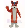 Orange et Bleu Rauque Chien Fursuit Mascotte Costume