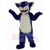 Foncé Bleu Chat sauvage Mascotte Costume Animal