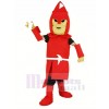 rouge Titan spartiate Mascotte Costume Adulte