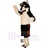 Loup noir et blanc Costumes De Mascotte