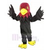 Cool Noir faucon Mascotte Costume Animal