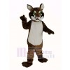 marron Bobcats avec vert Yeux Mascotte Costume Animal