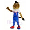 Souriant Des sports Mustang Cheval Mascotte Costume Animal